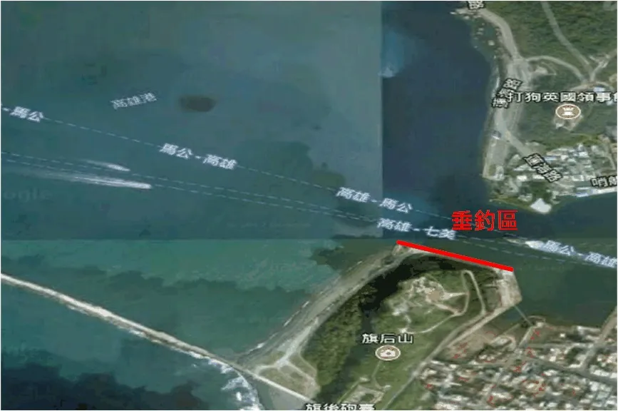 高雄港・旗后山下舊台機造船廠旁護岸145公尺官方公告附圖